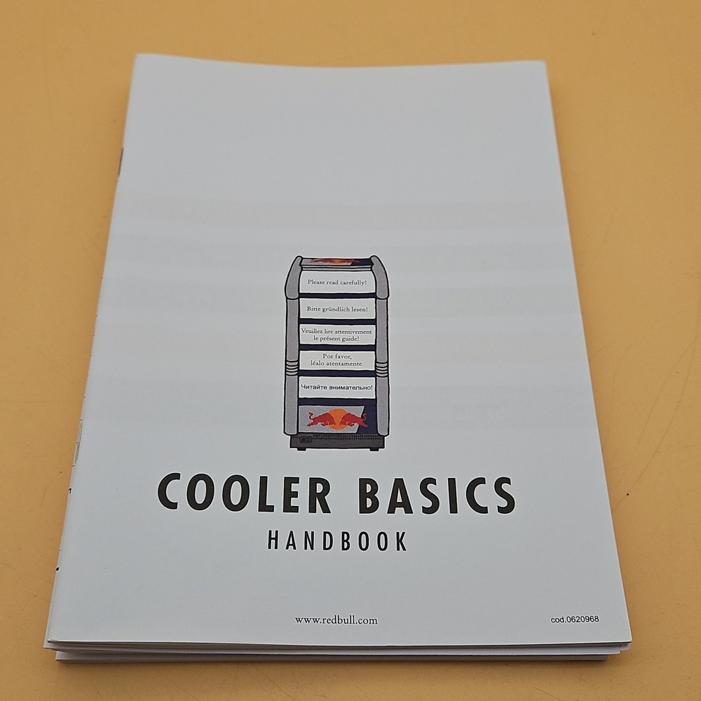 Rare‎ Red Bull Cooler Basics Handbook Manual Refrigerator
